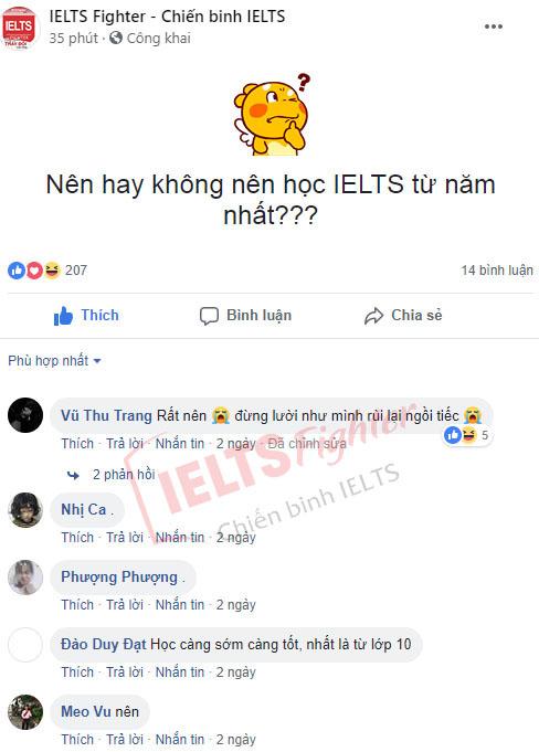 Có nên học IELTS từ năm nhất