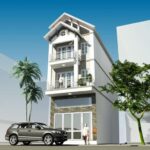 Mẫu nhà ống 3 tầng mái Thái đẹp tinh tế, quanh năm mát mẻ