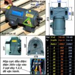 Motor Giảm Tốc 0.75Kw 1HP 1/10