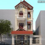 Thiết kế nhà ống giả biệt thự 3, 4 tầng kiểu pháp đẹp nhất Bắc Ninh