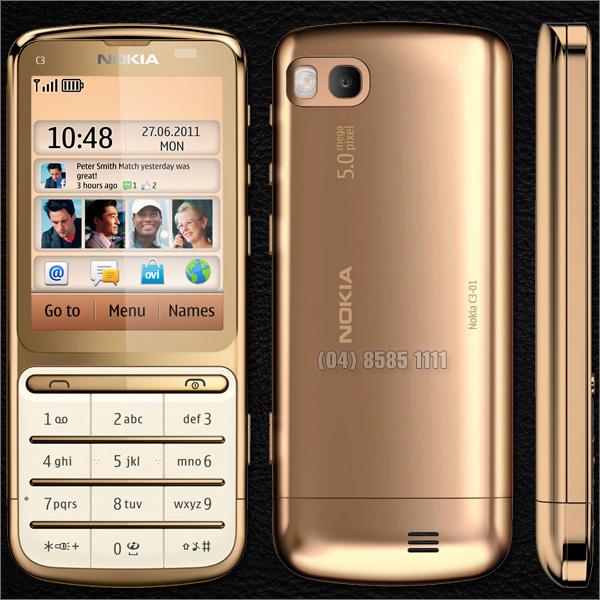 Điện thoại Nokia C3-01 Gold Edition 2