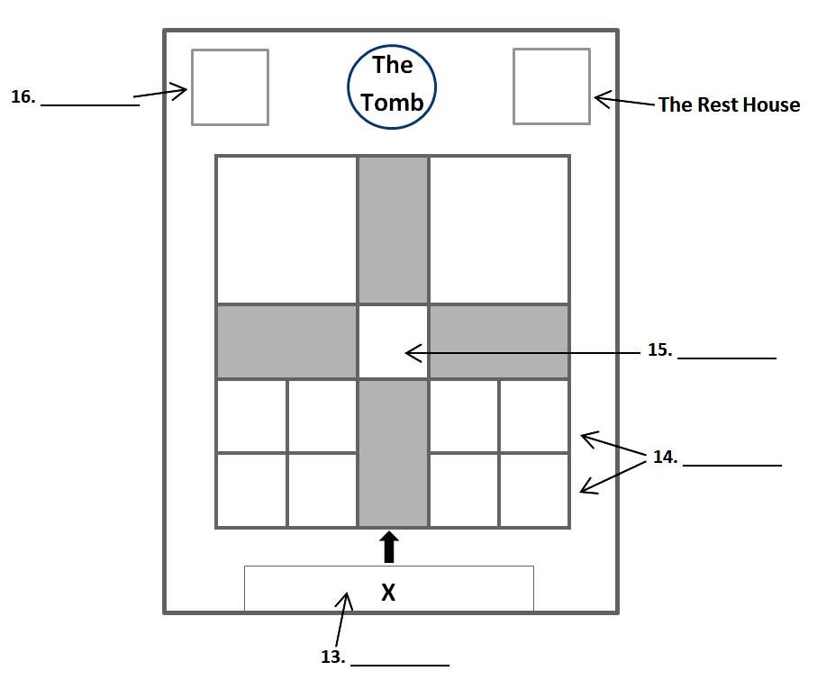 label the map below the tomb ielts listening ieltsxpress