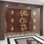 Rèm phòng thủy ban thờ chữ Phúc – Lộc – Thọ