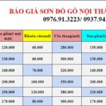 Báo giá dịch vụ sơn đồ gỗ