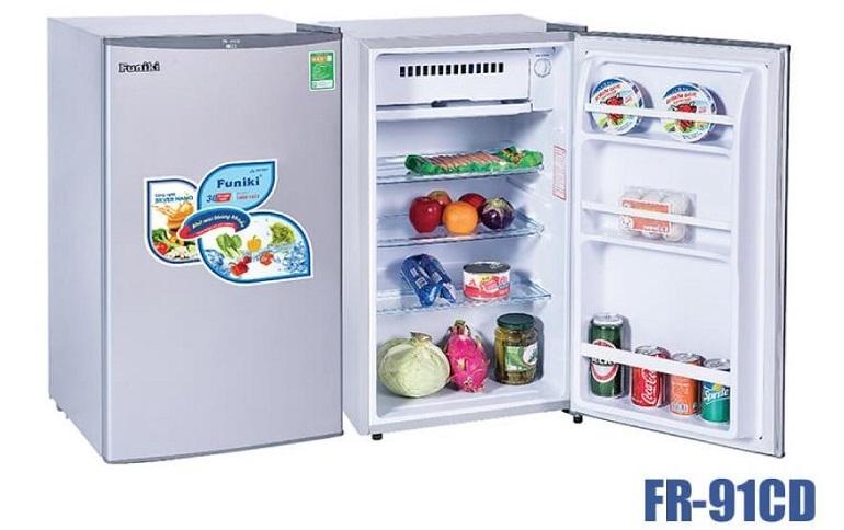 Tủ lạnh Funiki 91CD có thiết kế nhỏ gọn, tiện lợi